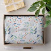 Botanische Wasserfarben Botanisches Muster Seidenpapier (Geschenk)