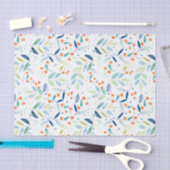 Botanische Wasserfarben Botanisches Muster Seidenpapier (Handwerk)