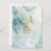 Botanische Wasserfarben - Einladungen für Hochzeit (Rückseite)