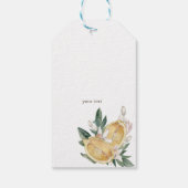 Botanische Wasserfarben Geschenkanhänger (Rückseite)