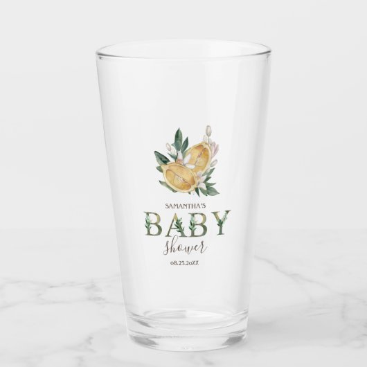 Botanische Wasserfarben Glas (Vorderseite)