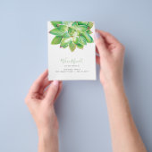 Botanische Wasserfarbenaukkulente Bewegung Flyer (Gruppe)