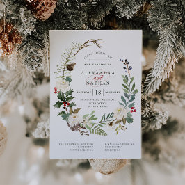 Botanische Weihnachten | Hochzeit Einladung