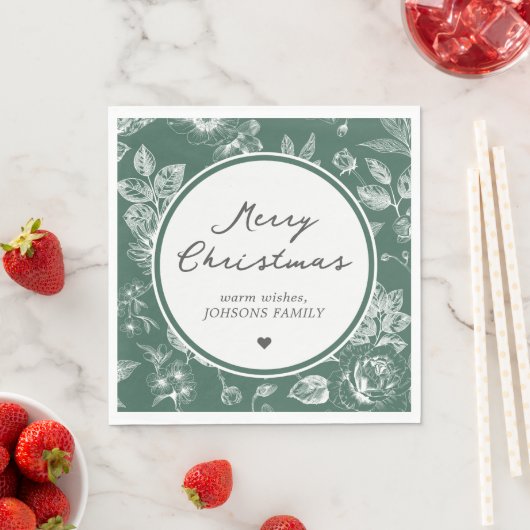 Botanische Weihnachten Serviette (Beispiel)