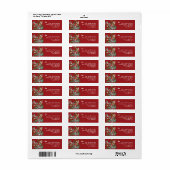 Botanische Weihnachten Traditionelle Rote Rücksend (Vorne)