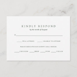 Botanische Weihnachten | UAWG für Festmahlzeiten RSVP Karte