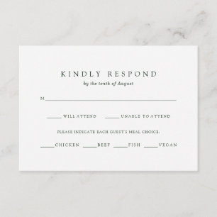 Botanische Weihnachten   UAWG für Festmahlzeiten RSVP Karte