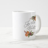 Botanische Weihnachtsfarbe Jumbo-Tasse (Vorderseite Rechts)