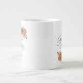 Botanische Weihnachtsfarbe Jumbo-Tasse (Vorderseite)