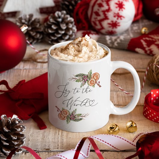Botanische Weihnachtsfarbe Jumbo-Tasse