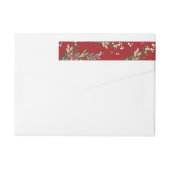 Botanische Weihnachtsfeier Rücksendeadresse (Rückseite)