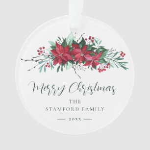 Botanische Weihnachtsfeiertage Ornament