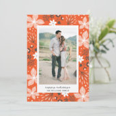 Botanische Weihnachtsfotokarte Feiertagskarte (Stehend Vorderseite)