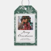 Botanische Weihnachtsgeschenkanhänger Geschenkanhänger (Vorderseite)