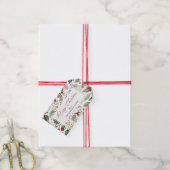Botanische Weihnachtsgeschenkanhänger Geschenkanhänger (Mit Garn)