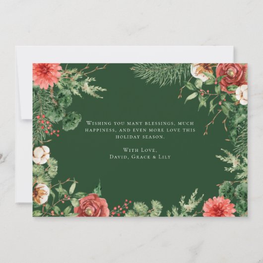 Botanische Weihnachtskarten (Rückseite)