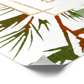 Botanische Weihnachtskarten Poster (Ecke)