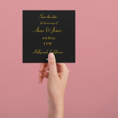 Botanische Weinflasche, Save the Date Feiertagskarte