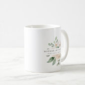 Botanische Weiße Blütenmutter der Braut Kaffeetasse (VorderseiteRechts)