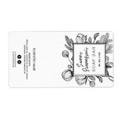 Botanische weiße Seifenmarken (Vorne)