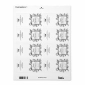 Botanische weiße Seifenmarken (Vorne)