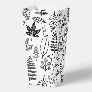 Botanische Whispers Gefälligkeitsbox - Blattmuster Geschenkschachtel