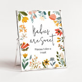 Botanische Wildblume Babys sind süß Poster