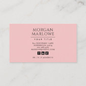 Botanische Wildblume Botanische Flora Visitenkarte (Rückseite)