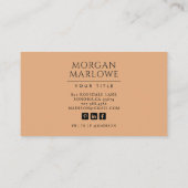 Botanische Wildblume Botanische Flora Visitenkarte (Rückseite)