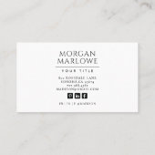 Botanische Wildblume Botanische Flora Visitenkarte (Rückseite)