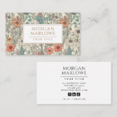 Botanische Wildblume Botanische Flora Visitenkarte (Vorne/Hinten)