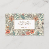 Botanische Wildblume Botanische Flora Visitenkarte (Vorderseite)