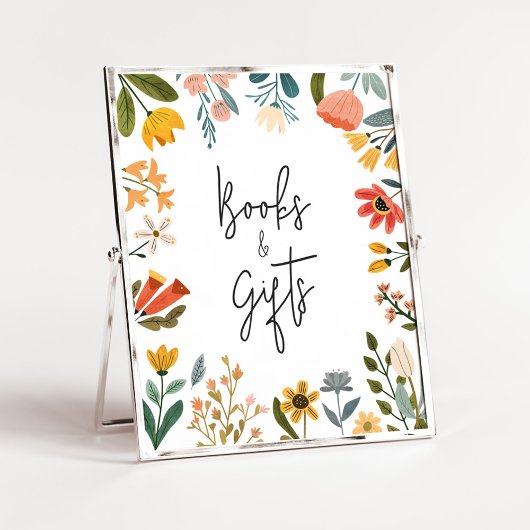 Botanische Wildblume Bücher und Geschenke Poster