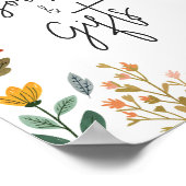Botanische Wildblume Bücher und Geschenke Poster (Ecke)