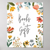 Botanische Wildblume Bücher und Geschenke Poster (Vorne)