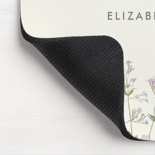 Botanische Wildblume der Flora Personalisiert Mousepad (Ecke)