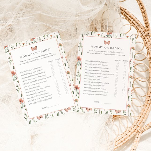 Botanische Wildblume-Dusche Mommy oder Daddy Game (Von Creator hochgeladen)