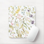 Botanische Wildblume Florals Mousepad (Mit Mouse)