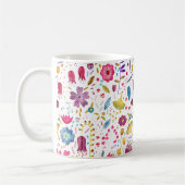 Botanische Wildblume Hedgerow-Malerei Kaffeetasse (Links)