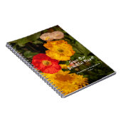 Botanische Wildblume Natur Blumenmuster Blätter na Notizblock (Rechte Seite)