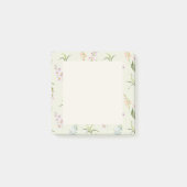 Botanische Wildblume Post-it Klebezettel (Vorderseite)