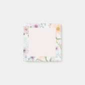 Botanische Wildblume Post-it Klebezettel (Vorderseite)