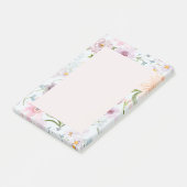 Botanische Wildblume Post-it Klebezettel (angewinkelt)