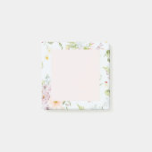 Botanische Wildblume Post-it Klebezettel (Vorderseite)