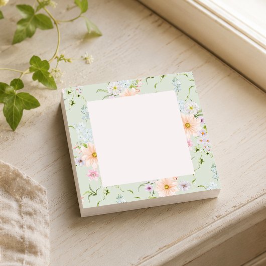 Botanische Wildblume Post-it Klebezettel