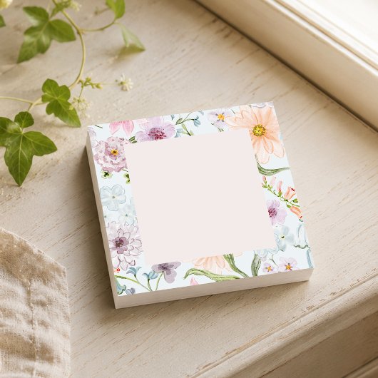 Botanische Wildblume Post-it Klebezettel