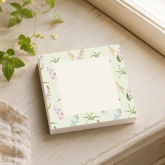 Botanische Wildblume Post-it Klebezettel