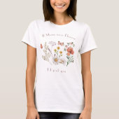 Botanische Wildblume T-Shirt (Vorderseite)