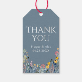 Botanische Wildblume Vielen Dank Geschenkanhänger