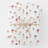 Botanische Wildblume Wasserfarbener Frühling Geschenkpapier Set (Beispiel)